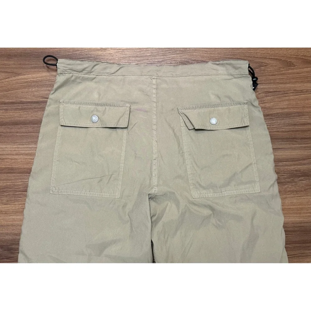 VTG Levis SilverTab Mens Data Khaki Cargo Pants Tan Techwear Bungee Sz M x 34
